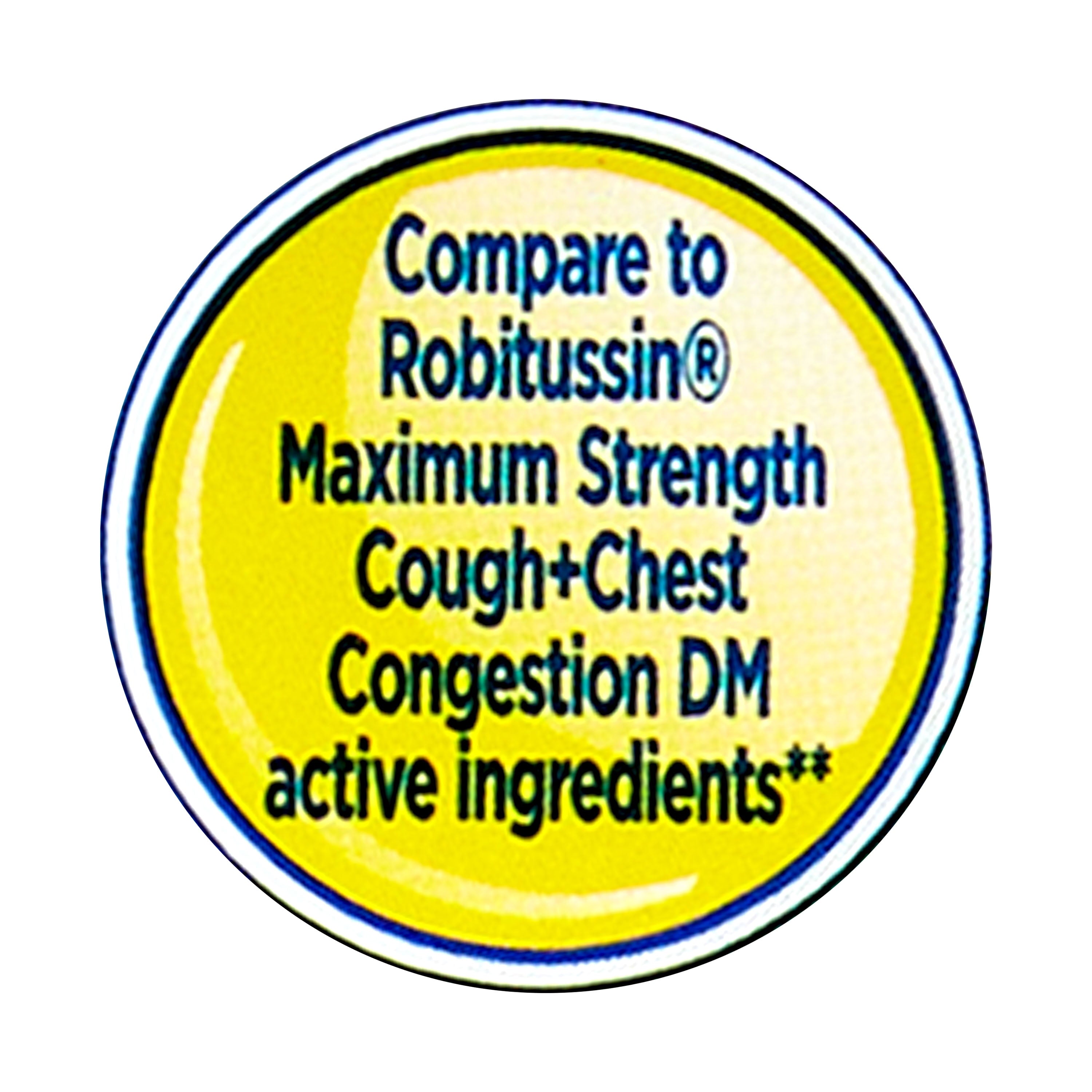Equate Maximum Strength Non-Drowsy Tussin DM Max Cough and Chest Congestion Liquid, Raspberry Flavor, 8 fl oz, Compare to Robitussin® Maximum Strength Cough + Chest Congestion DM Active Ingredients