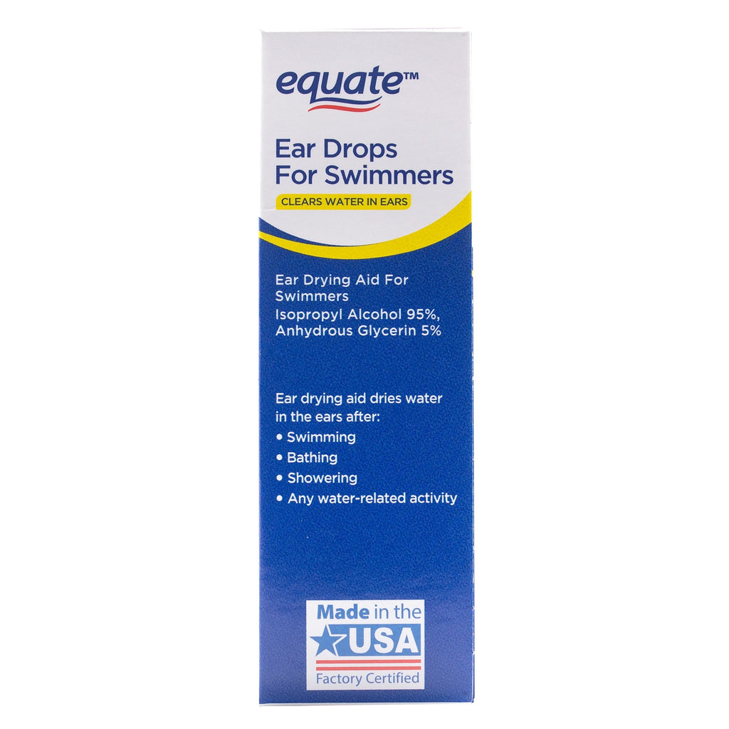 Equate, Liquid Ear Drops for Swimmers, 1 fl oz, Compare to Debrox® Active Ingredient