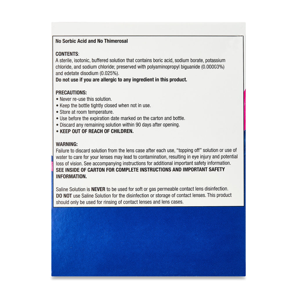 Equate Saline Solution for Sensitive Eyes, 12 fl oz, 2 Pack, Compare to Bausch + Lomb Sensitive Eyes