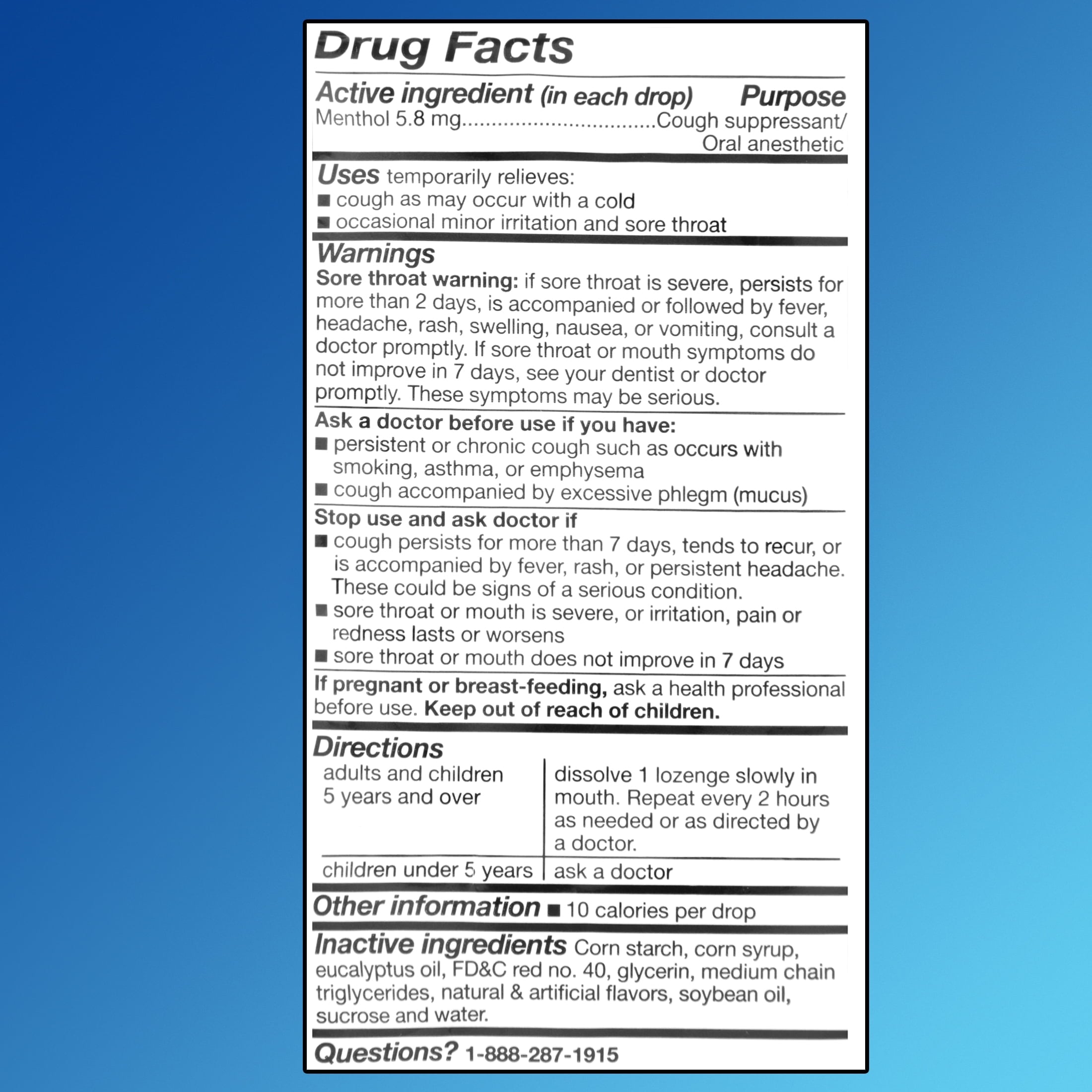 Equate Sore Throat and Cough Relief Menthol Cough Drops, Cherry Flavor, 30 Count, Compare to the Active Ingredient in HALLS®