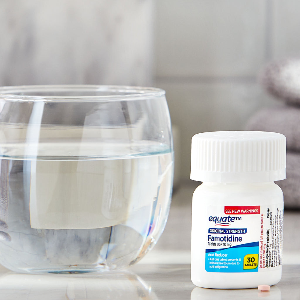 Equate Original Strength Famotidine 10mg Tablets, 30 Count, Compare to Original Strength Pepcid® AC Active Ingredient