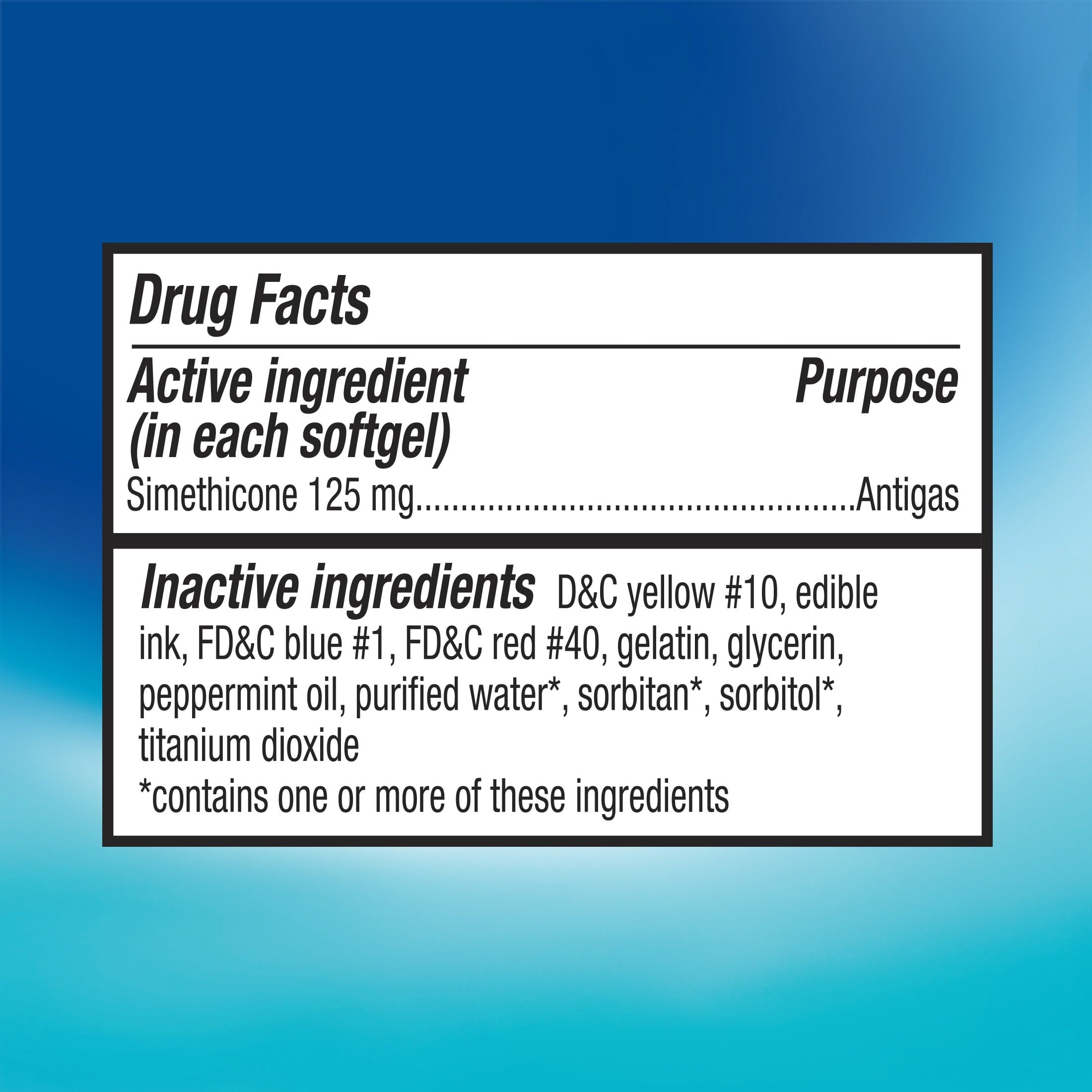 Equate Extra Strength Gas Relief Softgels Value Size, 125 mg, 150 Count