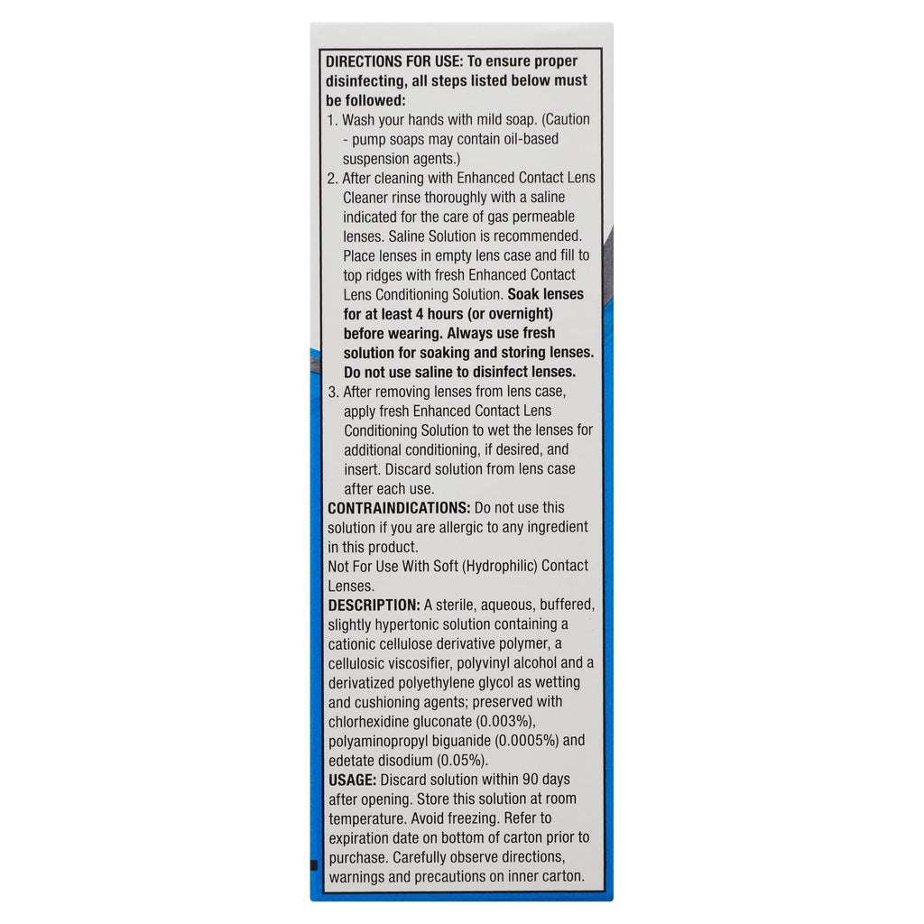 Equate Enhanced Hard Contact Lens Conditioning Solution Step 2, 3.5 fl oz, Compare to Boston Advance Conditioning Solution