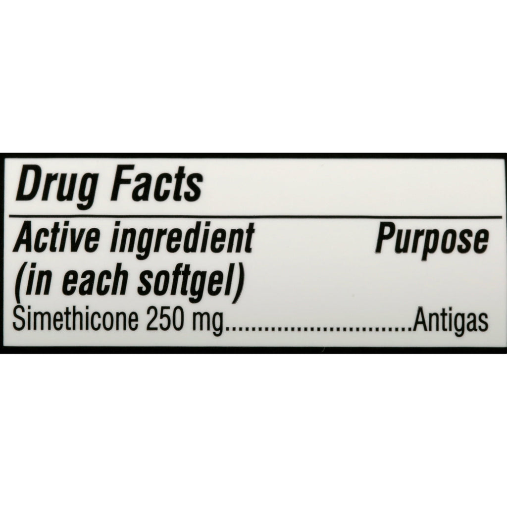 Equate Maximum Strength Gas Relief Softgels, 250 mg, 60 Count