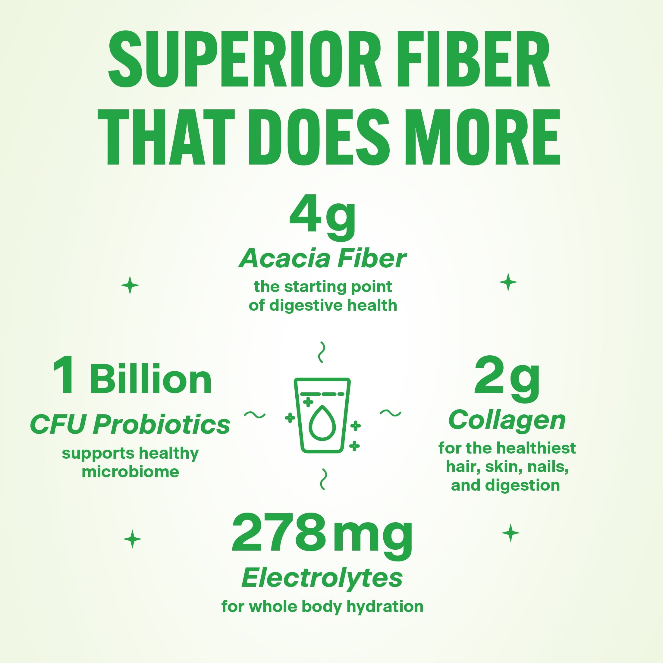 BelliWelli Daily Fiber Supplement with Probiotics, Electrolytes, and Collagen - Watermelon, 6.4 oz