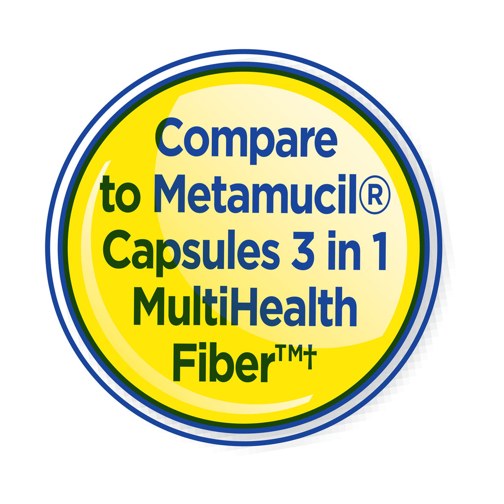 Equate Psyllium Husk Capsules 160 Count, Compare to Metamucil® Capsules 3 in 1 MultiHealth Fiber