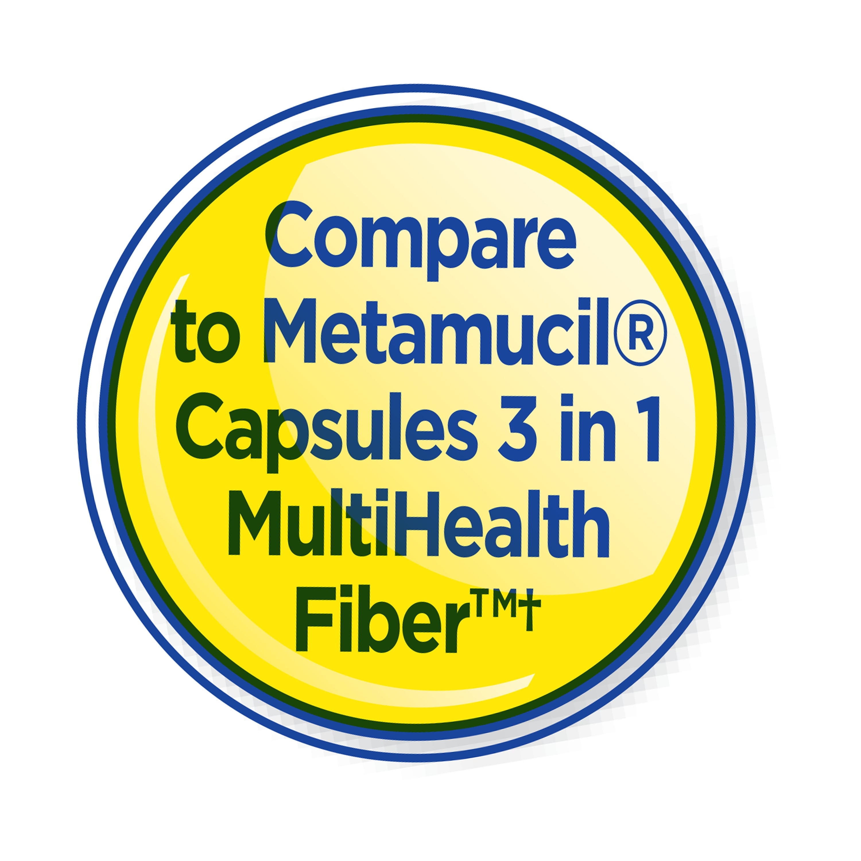 Equate Psyllium Husk Capsules 160 Count, Compare to Metamucil® Capsules 3 in 1 MultiHealth Fiber