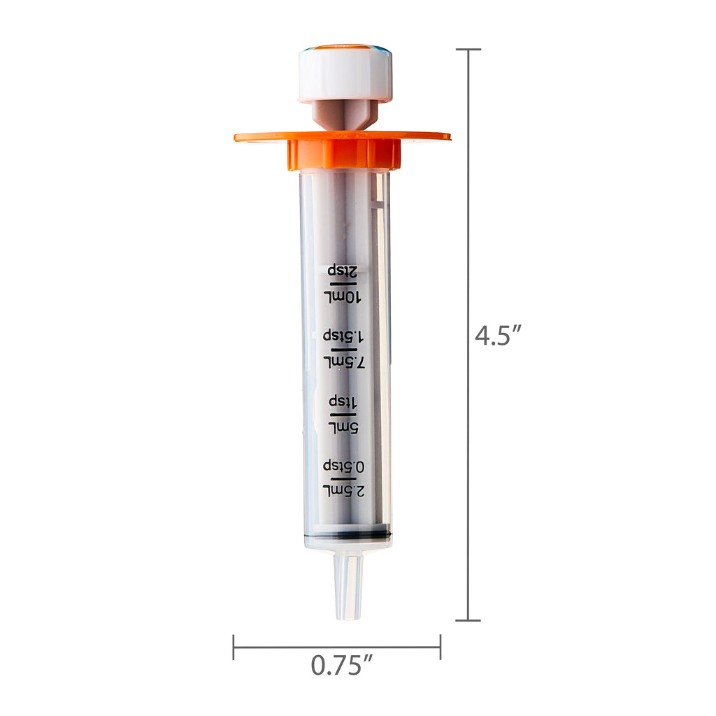 Equate Children's Medical Dosing Oral Syringe, Plastic, 2 Tsp/10 mL Capacity