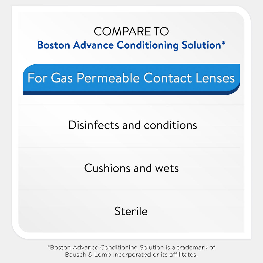 Equate Enhanced Hard Contact Lens Conditioning Solution Step 2, 3.5 fl oz, Compare to Boston Advance Conditioning Solution