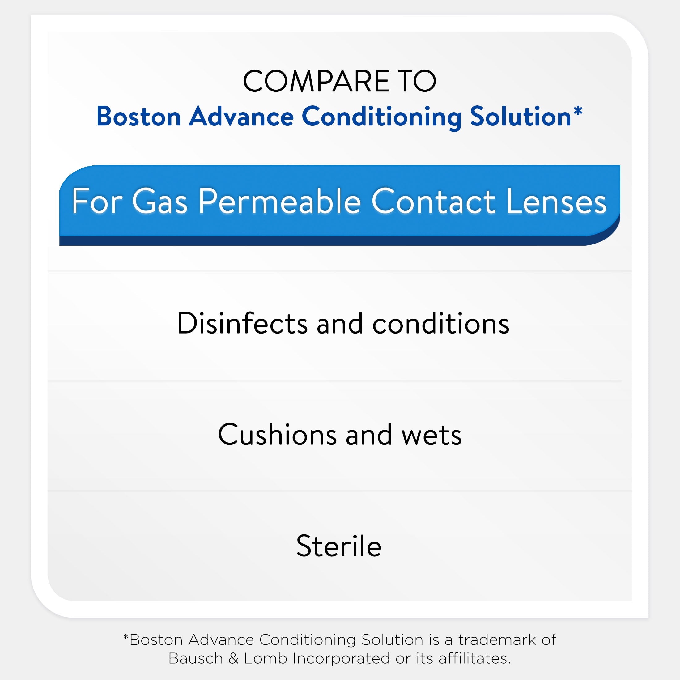 Equate Enhanced Hard Contact Lens Conditioning Solution Step 2, 3.5 fl oz, Compare to Boston Advance Conditioning Solution