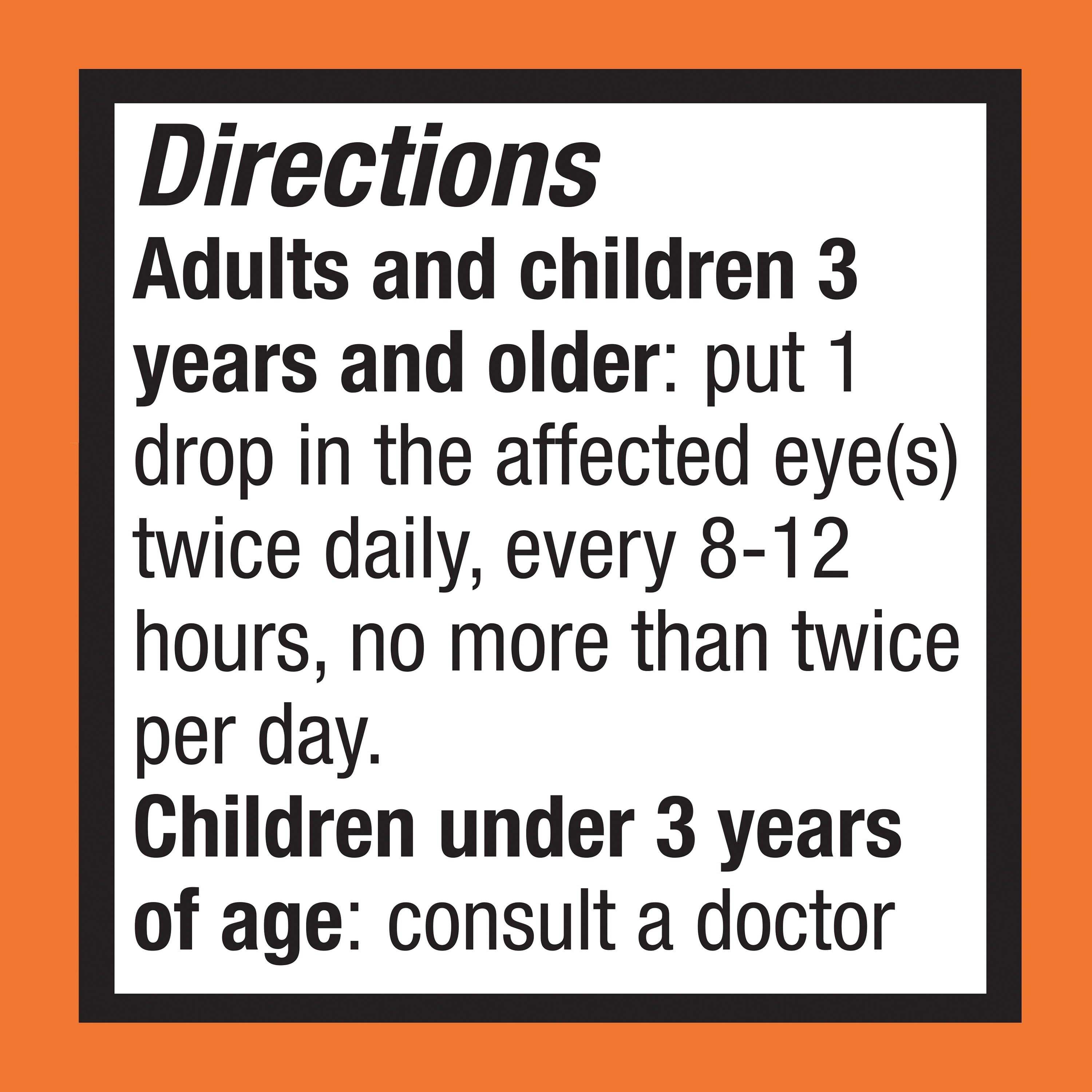 Equate Eye Itch Relief Antihistamine Eye Drops , 0.34 fl oz, Compare to Zadiator® Active Ingredient