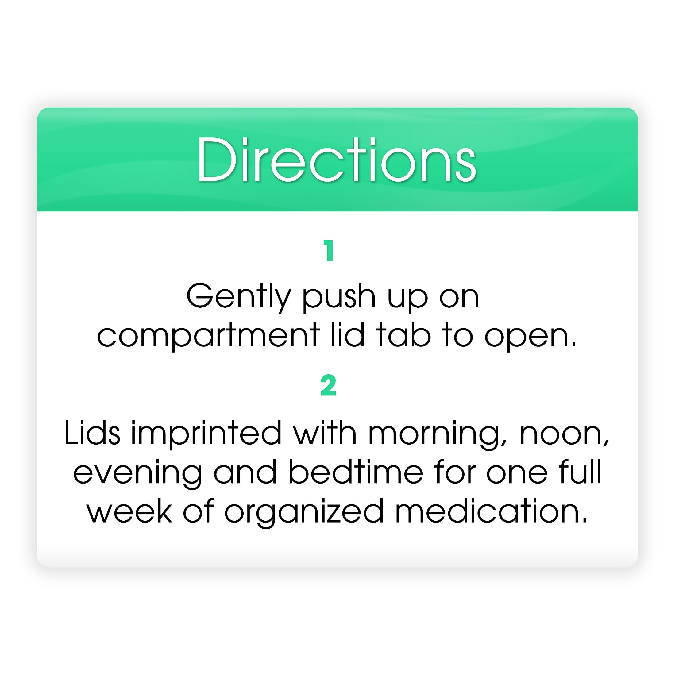 Equate 4-a-Day Pill Planner, 1 Week, 8.5"