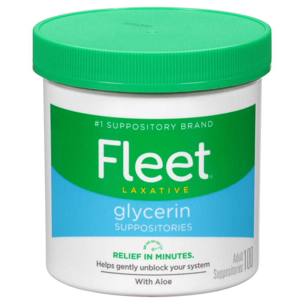 (2 pack) Fleet Laxatives, Laxative Glycerin Suppositories for Adult Constipation Relief, 100 Count
