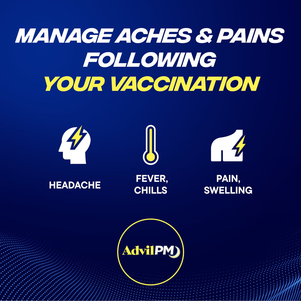 Advil PM Sleep Aid Pain Relievers, Ibuprofen, Diphenhydramine, Coated Caplet, 80 Count