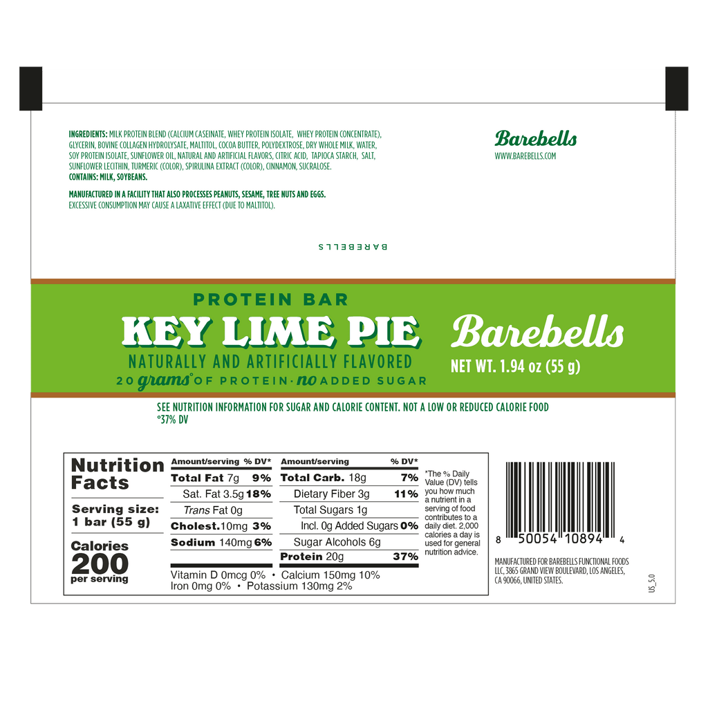 Barebells Protein Bars Key Lime Pie 55g 4pk