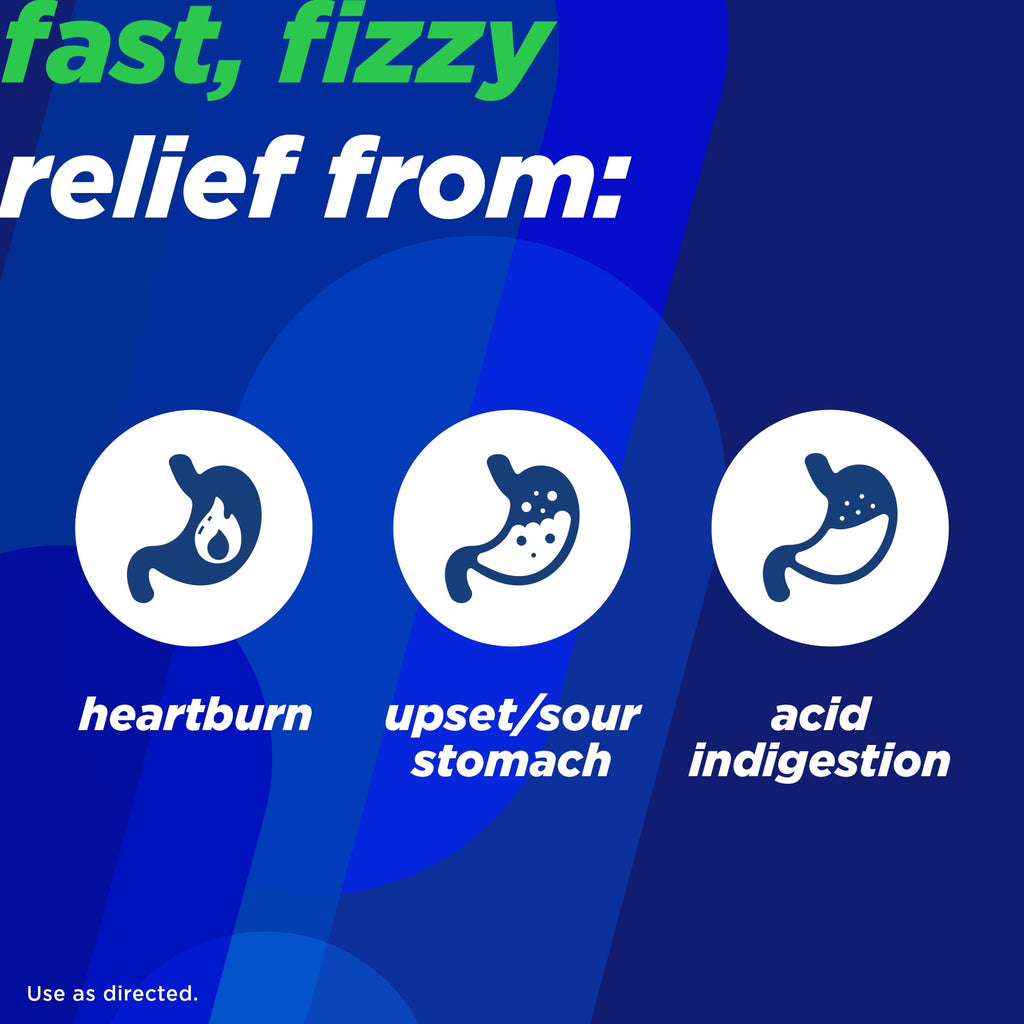 Alka-Seltzer Lemon Lime Heartburn Relief tablets, Fast Acid Indigestion Relief, 24 Ct