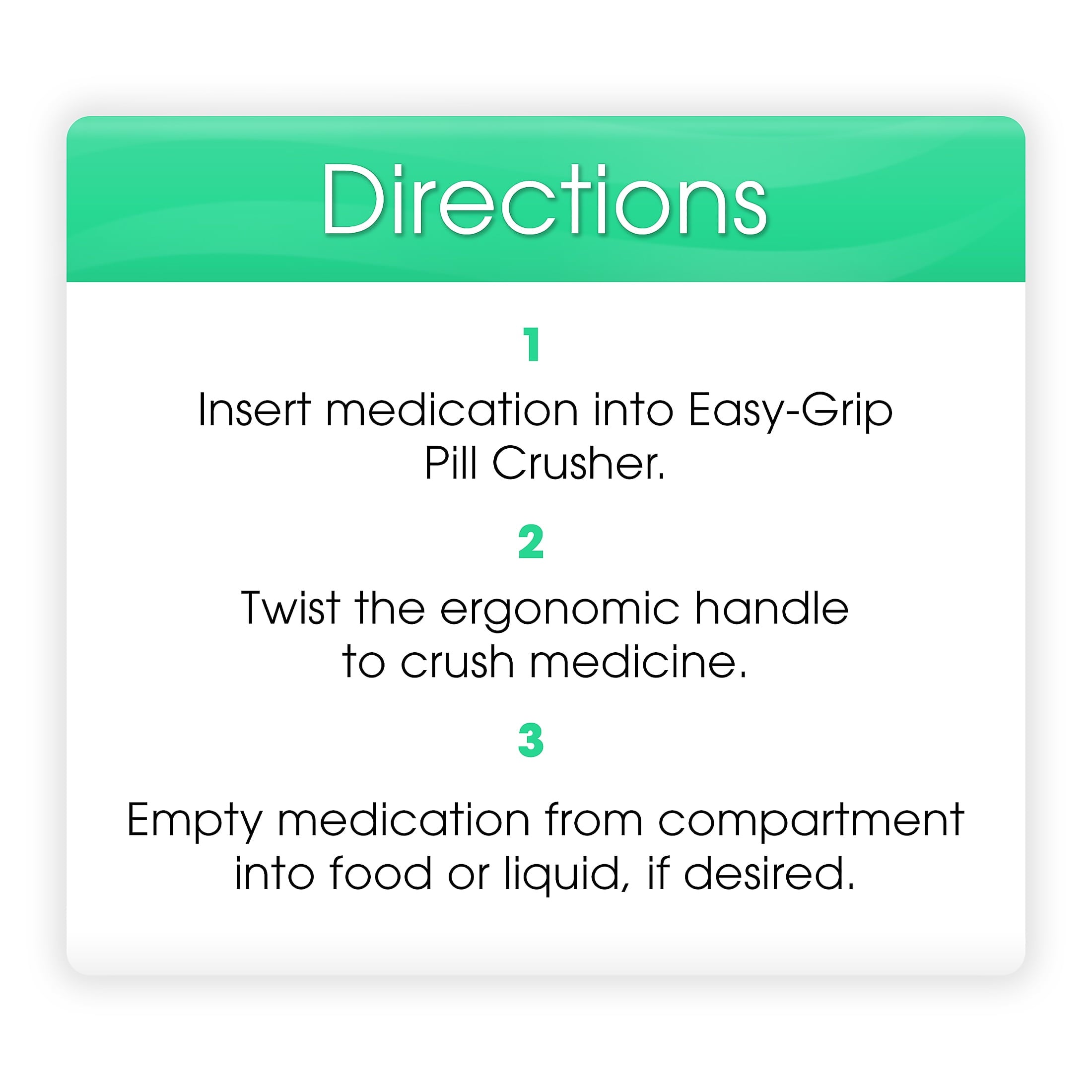 Equate Easy Grip Pill Crusher, Colors May Vary