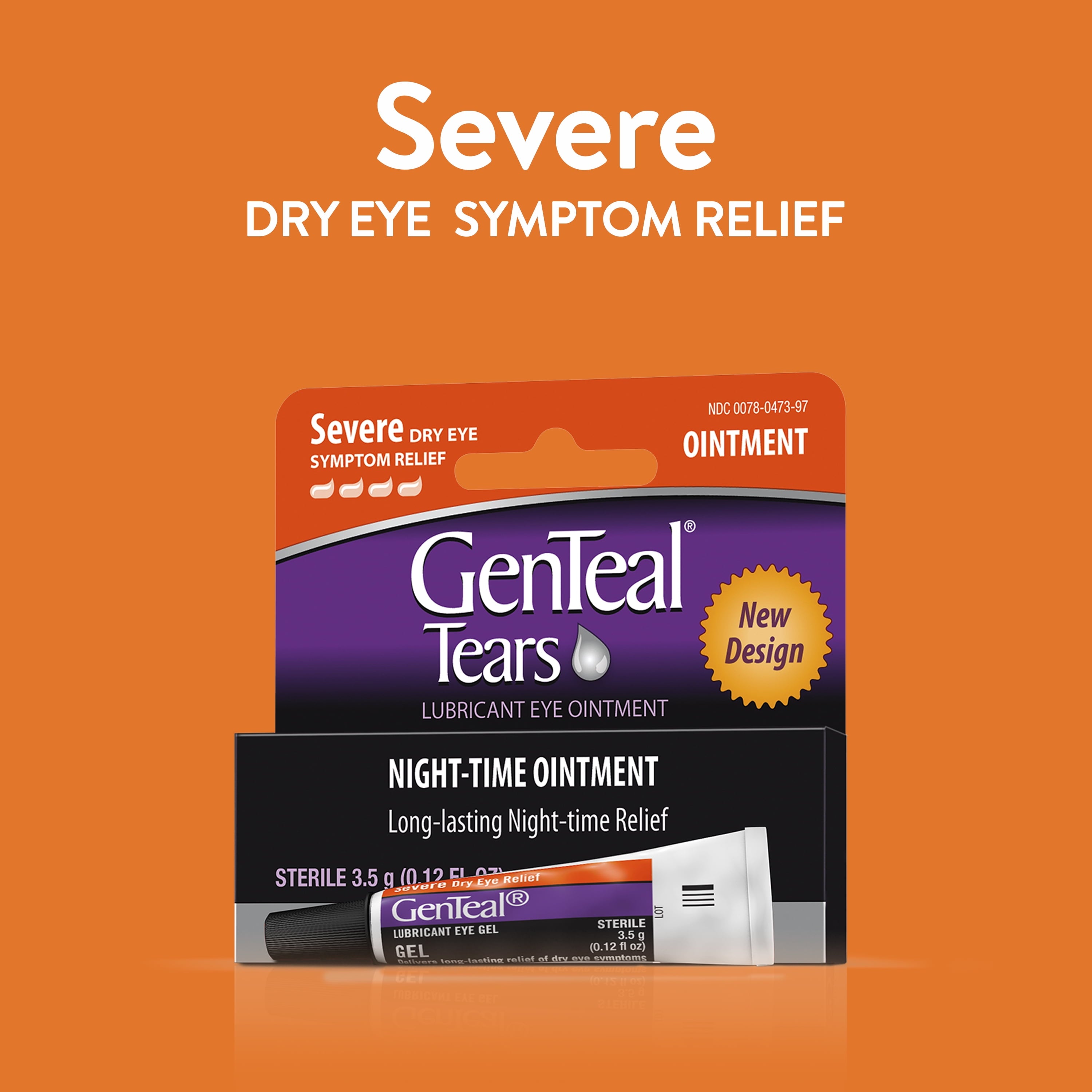 GENTEAL Tears Severe Nighttime Ointment for Severe Dry Eye Symptom Relief, 3.5g