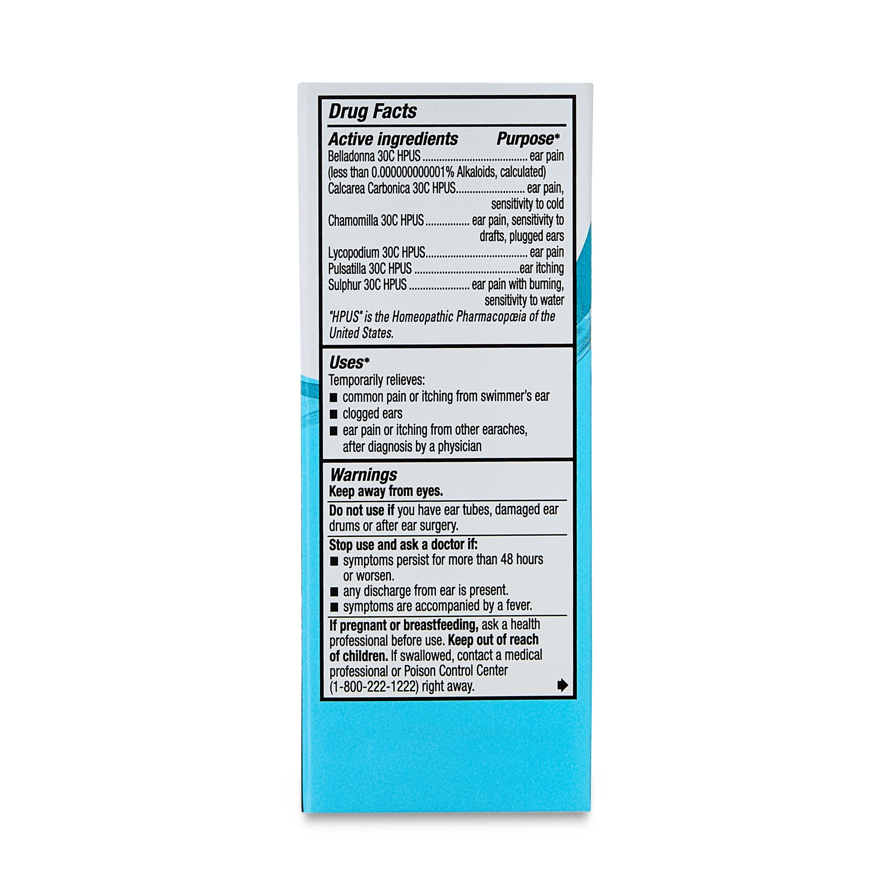 Equate Homeopathic Earache Drops, 0.33 fl oz, Compare to Hyland's Earache Drops Active Ingredients