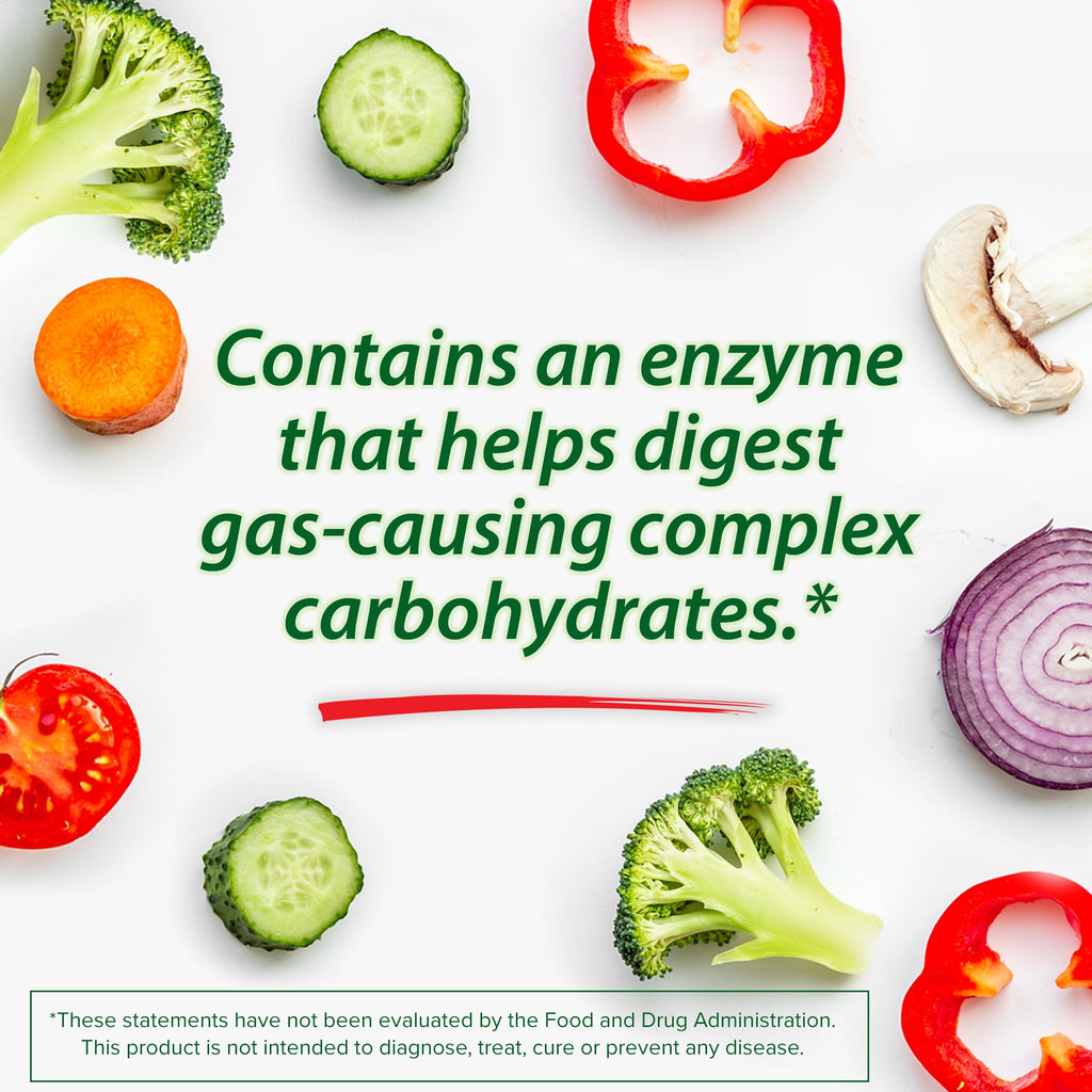 Beano Digestive Enzyme, Gas Prevention & Digestive Enzyme Supplement, 100 Count