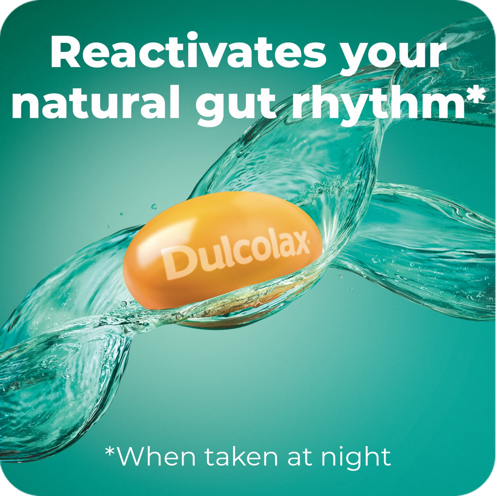 Dulcolax Stimulant Laxative Liquid Gels, Predictable & Effective Constipation Relief, Relieves Constipation Related Symptoms, Bisacodyl 5 mg, No Added Parabens, Gluten-Free & Sugar-Free, 20-Count