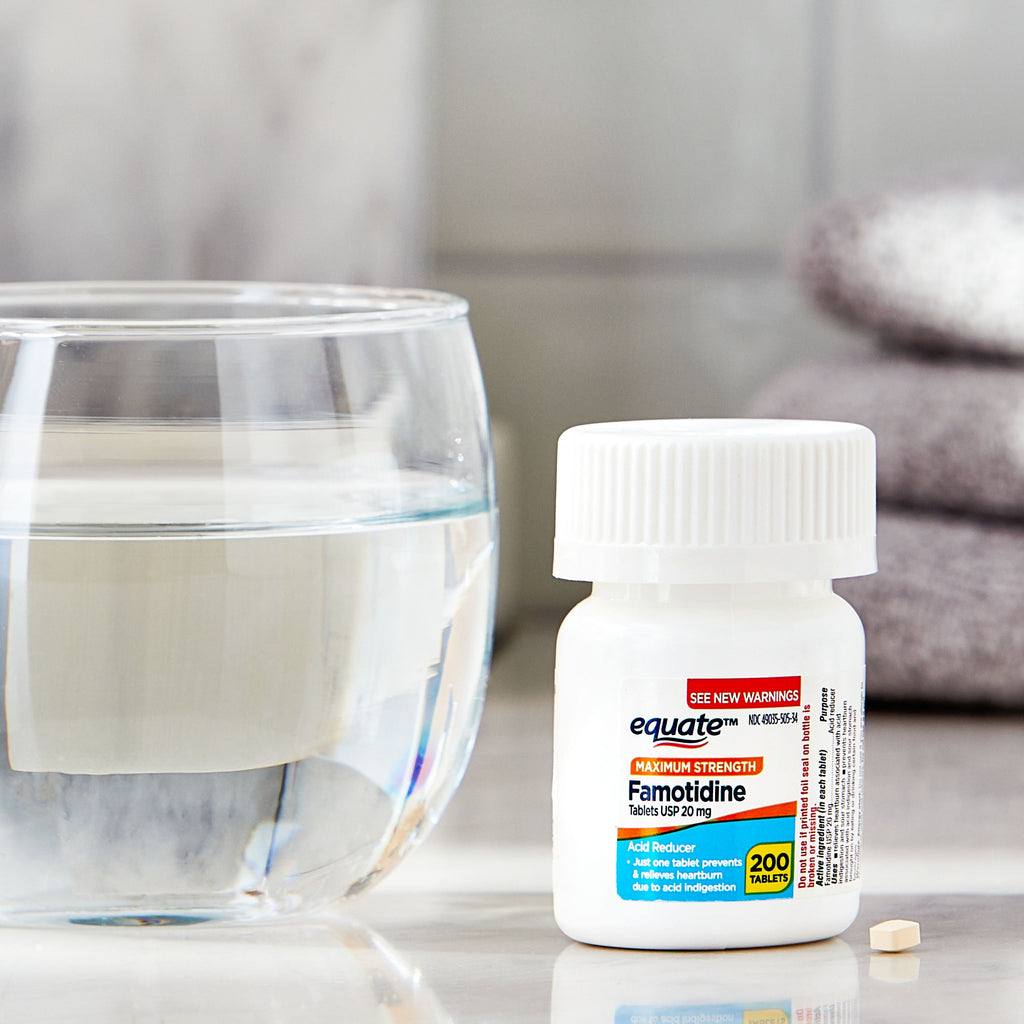 (3 pack) Equate Maximum Strength Famotidine 20mg Tablets, 200 Count, Compare to Maximum Strength Pepcid® AC Active Ingredient