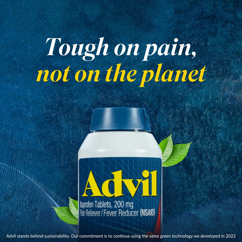 Advil Pain Relievers and Fever Reducer Coated Tablets, 200 Mg Ibuprofen, 50 Count