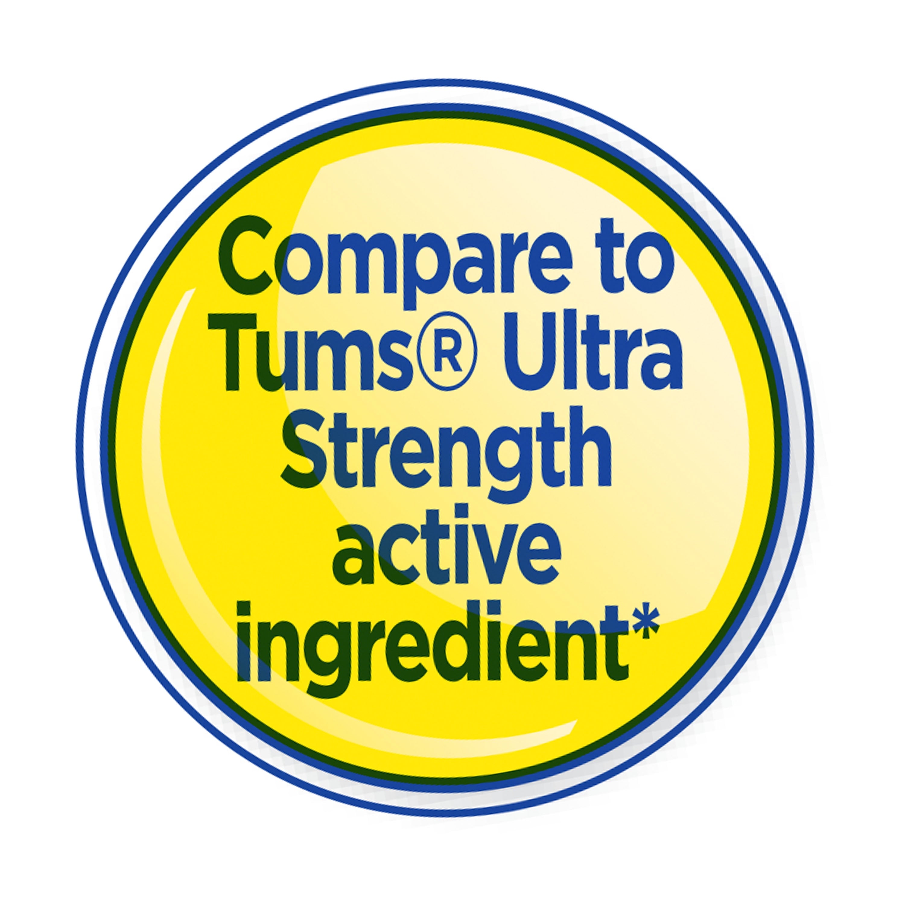 Equate Ultra Strength Antacid Tropical Fruit Chewable Tablets, 1000 mg, 160 Count, Compare to Tums® Ultra Strength Active Ingredient