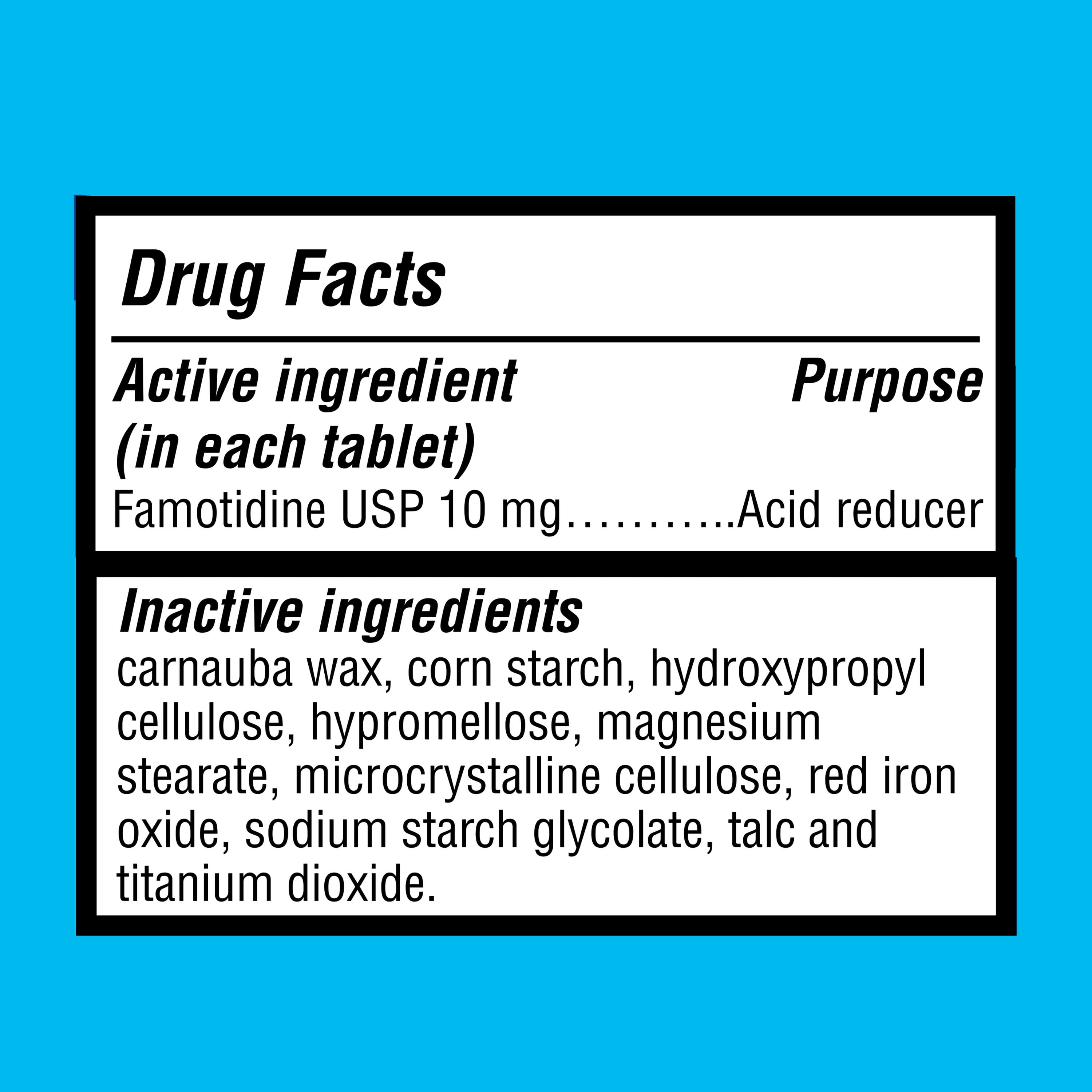 Equate Original Strength Famotidine 10mg Tablets, 30 Count, Compare to Original Strength Pepcid® AC Active Ingredient