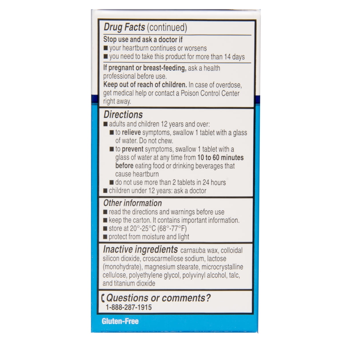 Equate Maximum Strength Famotidine 20mg Tablets, 25 Count, Compare to Maximum Strength Pepcid® AC Active Ingredient