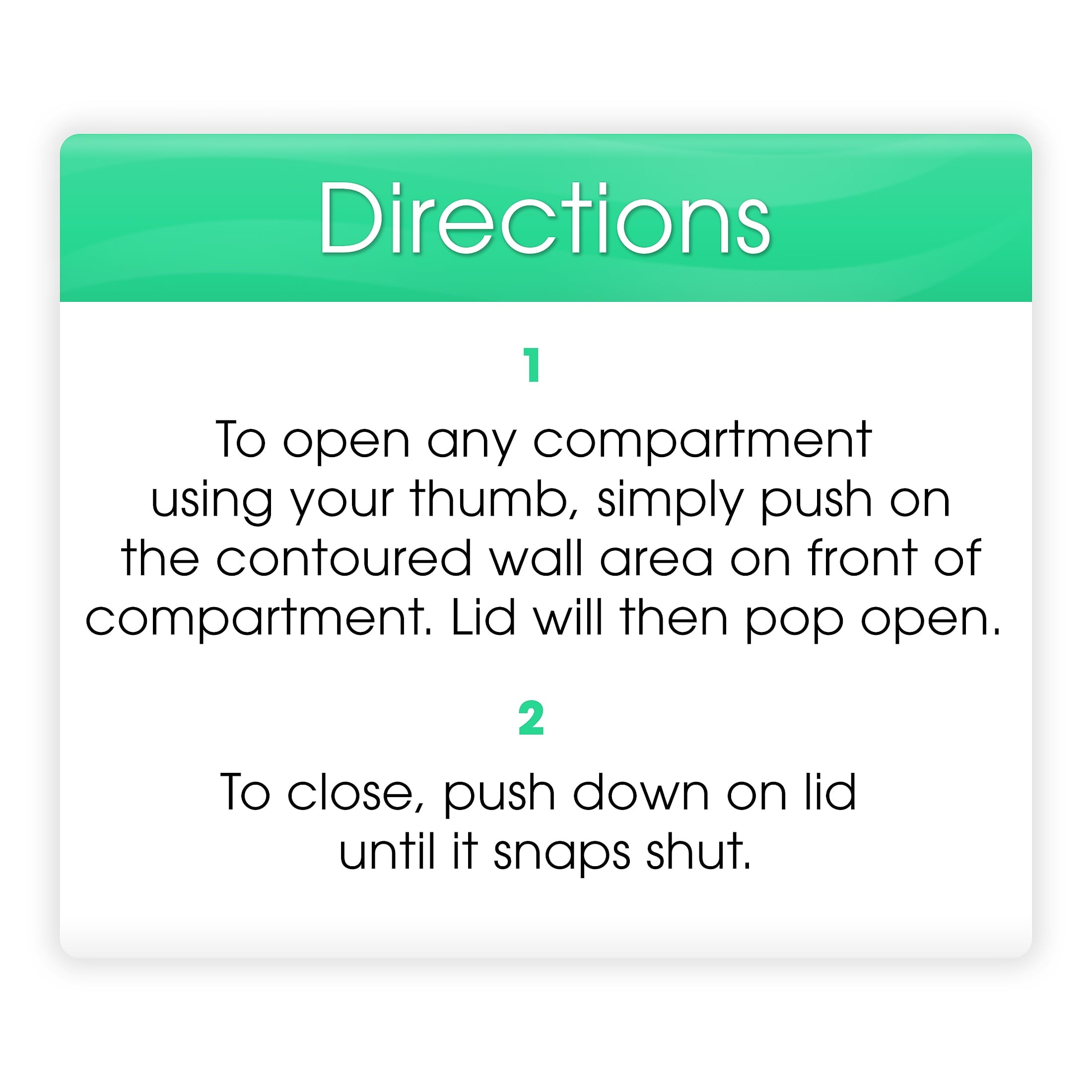 Equate AM/PM Weekly Pill Planner, Large Capacity Easy Open Pill Case