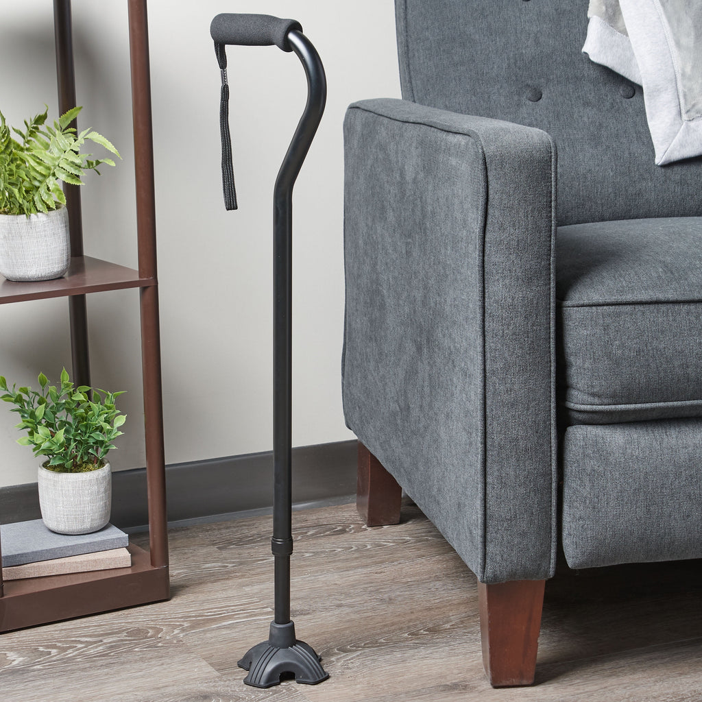 Equate Self-Standing Rubber Cane Tip, Fits 7/8" to 3/4" Cane Shafts