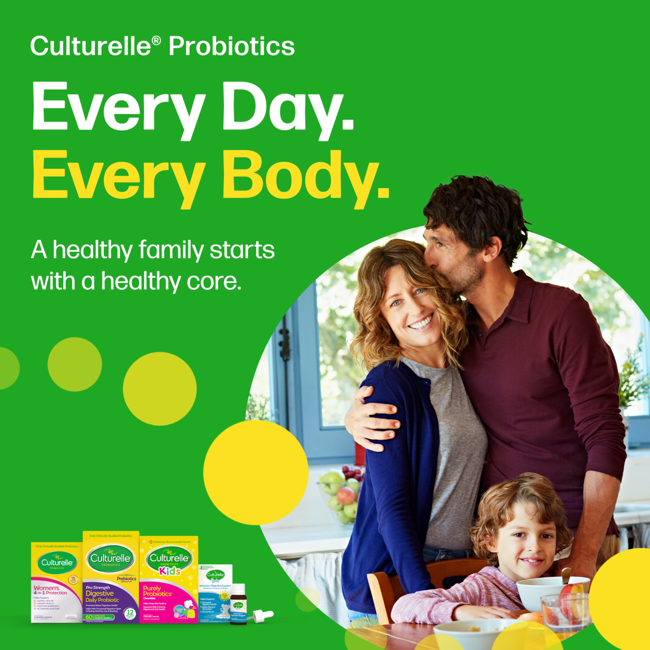 Culturelle Probiotics Kids Probiotic + Fiber Daily Ready-to-Mix Supplement, Digestive Regularity Support for Children, No Flavor Added, 24 Packets