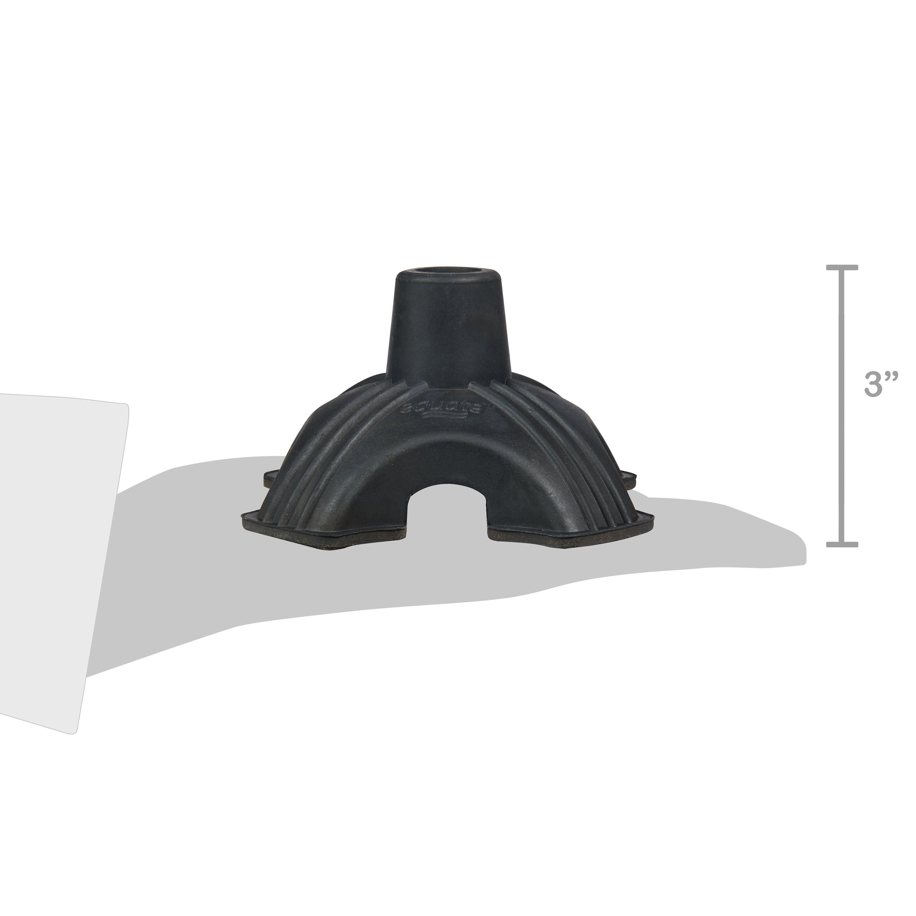 Equate Self-Standing Rubber Cane Tip, Fits 7/8" to 3/4" Cane Shafts