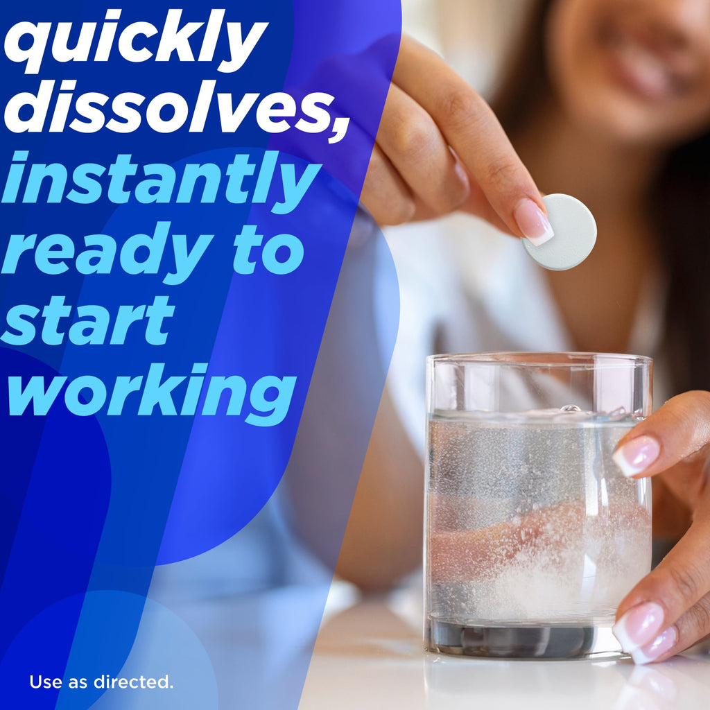 Alka-Seltzer Pain Relief, Aspirin Effervescent Tablets for Fast Pain Relief, Package May Vary 24 Ct