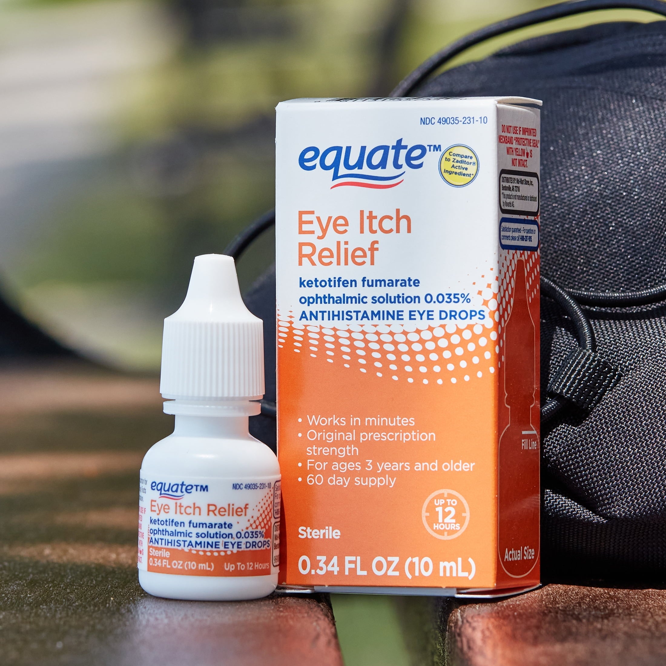 Equate Eye Itch Relief Antihistamine Eye Drops , 0.34 fl oz, Compare to Zadiator® Active Ingredient