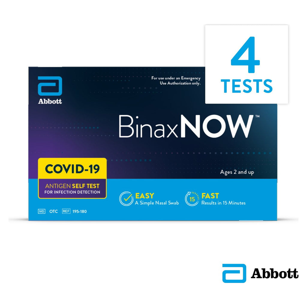 BinaxNOW™ COVID-19 Rapid Antigen Self-Test Kit with Reliable 15 Minute Results, 2 Tests