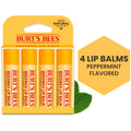Burts Bees 100% Natural Origin Moisturizing Lip Balm, Original Beeswax, 4 Tubes