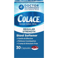 Colace® Regular Strength Stool Softener for Constipation Relief, 100mg Capsules, 30 Ct