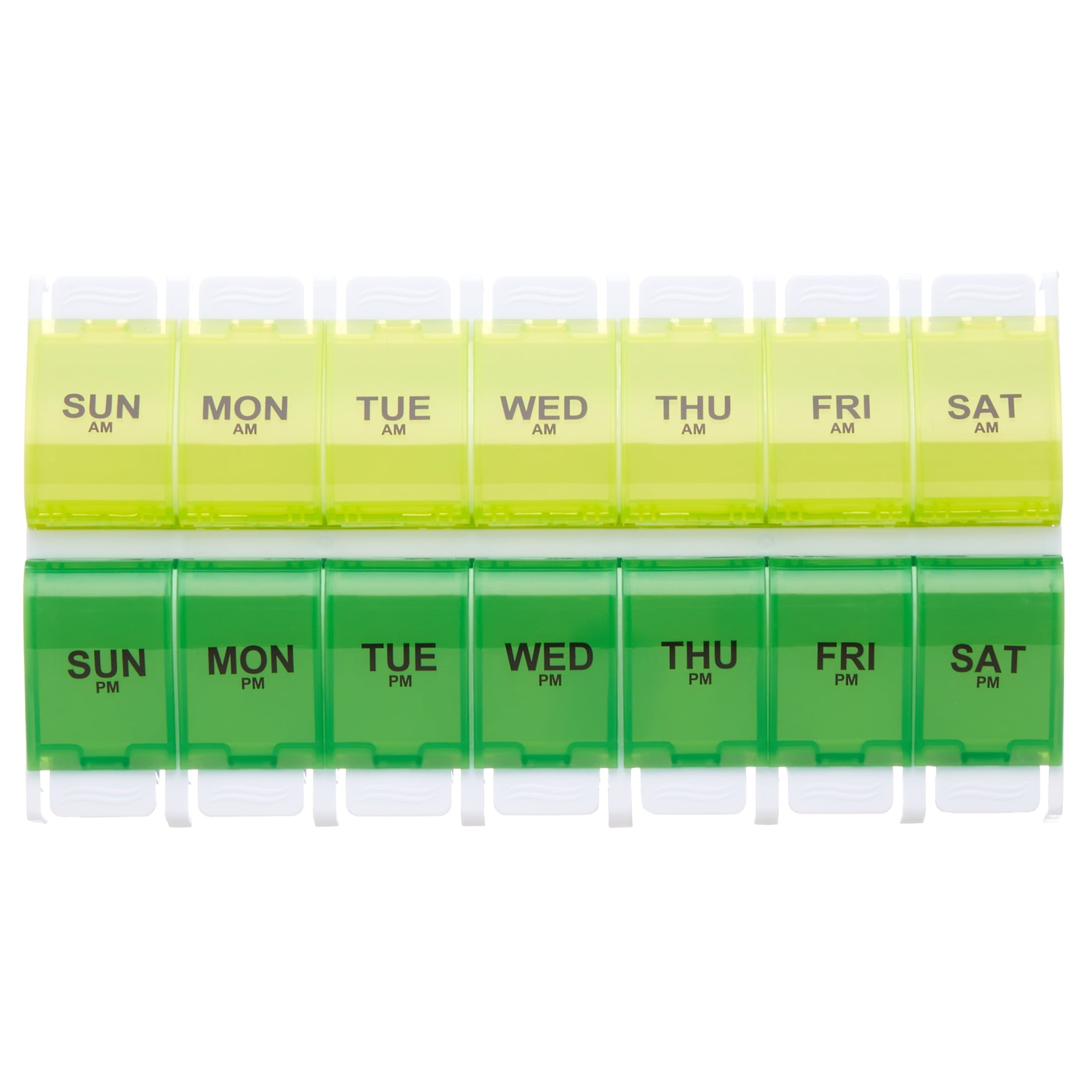 Equate AM/PM Weekly Pill Planner, Large Capacity Easy Open Pill Case
