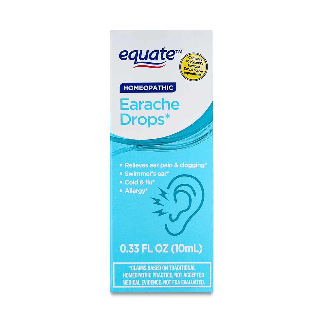 Equate Homeopathic Earache Drops, 0.33 fl oz, Compare to Hyland's Earache Drops Active Ingredients
