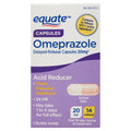 Equate Omeprazole Delayed-Release Acid Reducer Capsules 20mg, 14 Count