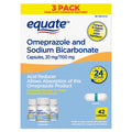 Equate Omeprazole and Sodium Bicarbonate Capsules 20 mg/1100 mg, Acid Reducer, 42 Count, Compare to Zegerid OTC Active Ingredient