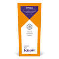 First to Know Syphilis Test Kit, 1 At-Home Test, In Home Results in Minutes, Detection of Antibodies to the Bacteria that Cause Syphilis