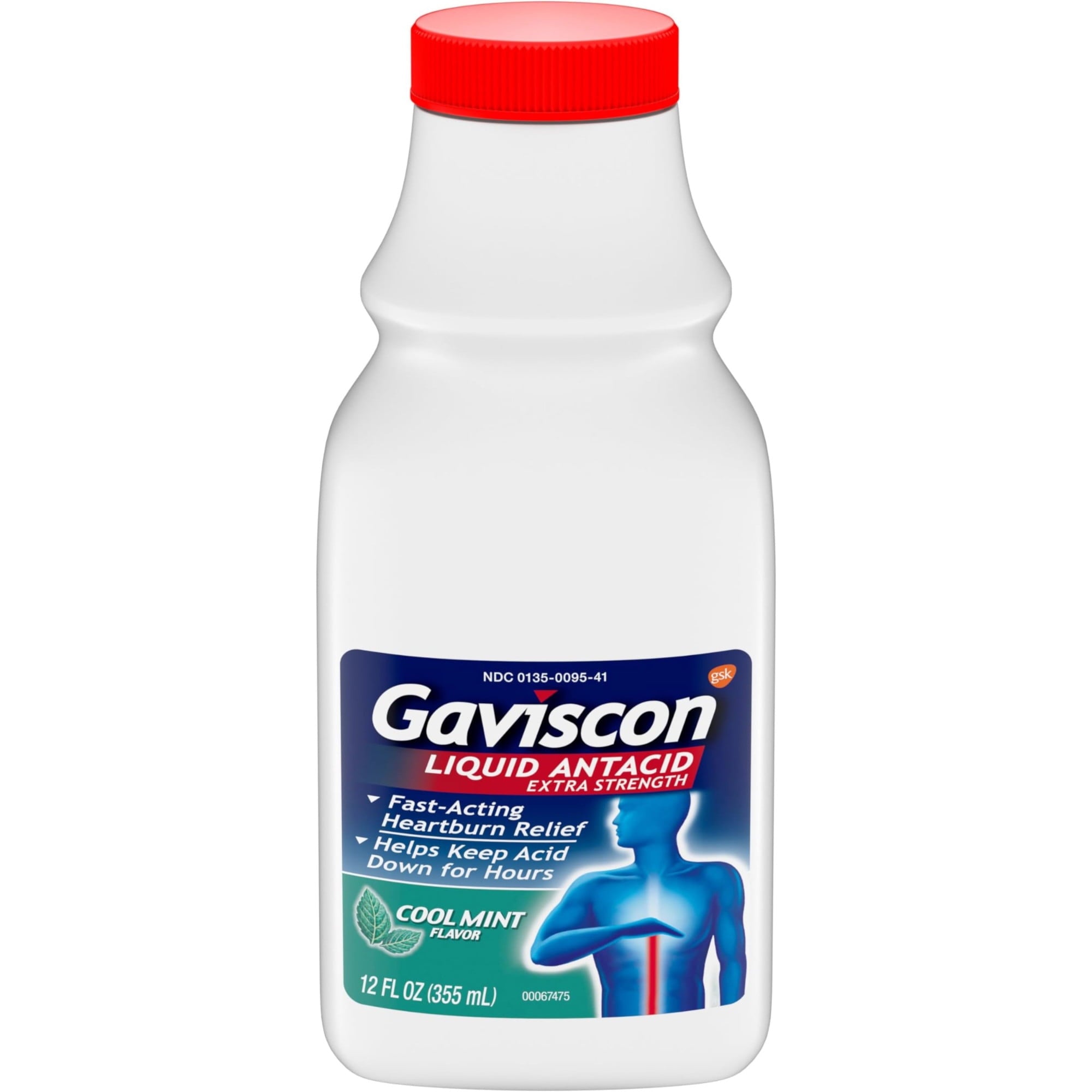 Gaviscon Extra Strength Heartburn Relief Antacid Liquid, Cool Mist, 12 Oz