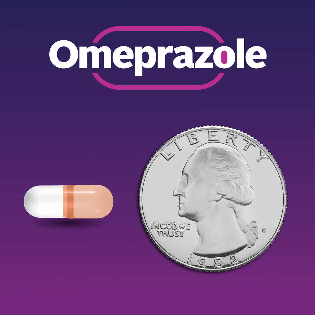 Equate Omeprazole Delayed Release Mini Capsules 20 mg, Frequent Heartburn Medicine, 42 Count, Compare to Prilosec OTC Active Ingredient
