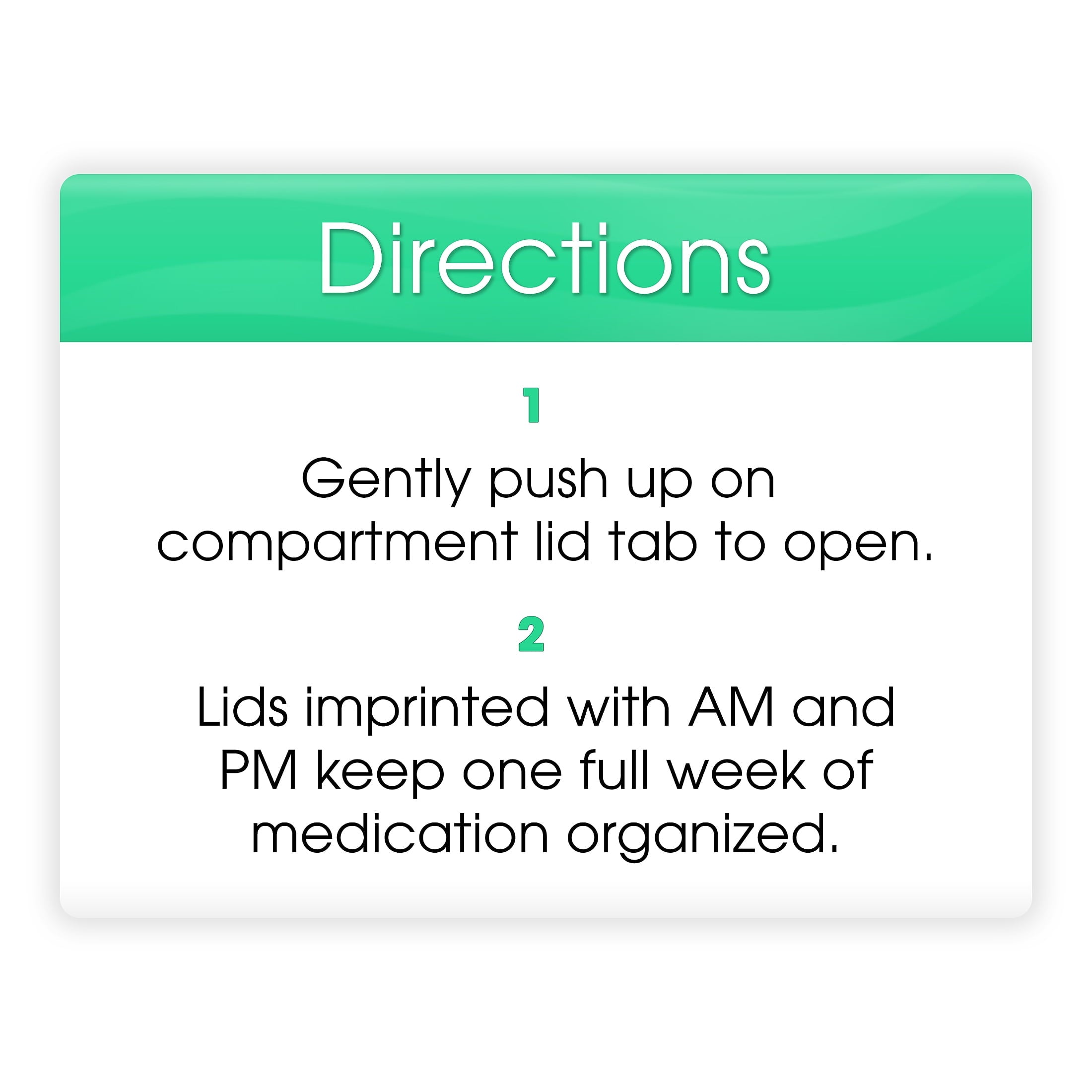 Equate AM/PM Weekly Pill Planner, 7.5"