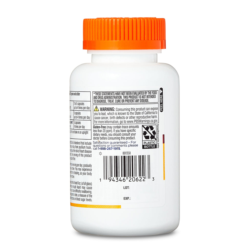 Equate Psyllium Husk Capsules 160 Count, Compare to Metamucil® Capsules 3 in 1 MultiHealth Fiber