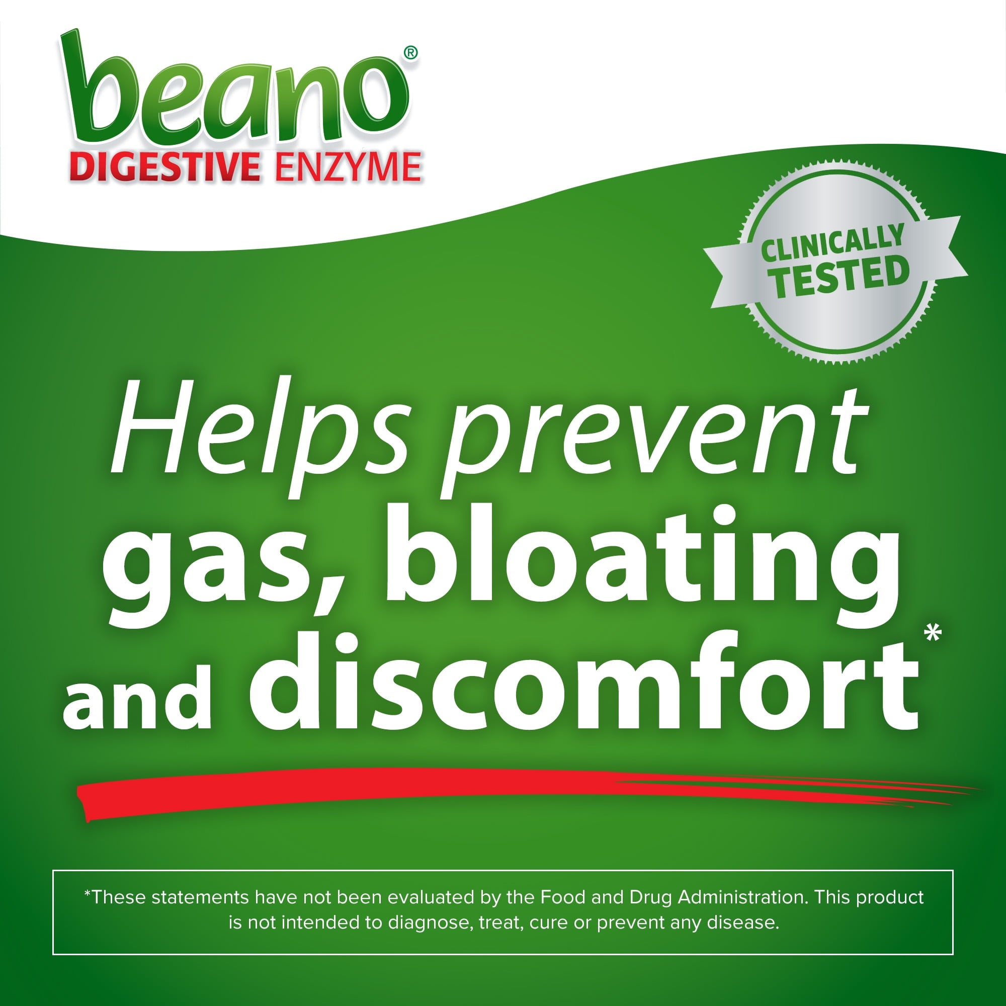 Beano Digestive Enzyme, Gas Prevention & Digestive Enzyme Supplement, 30 Count