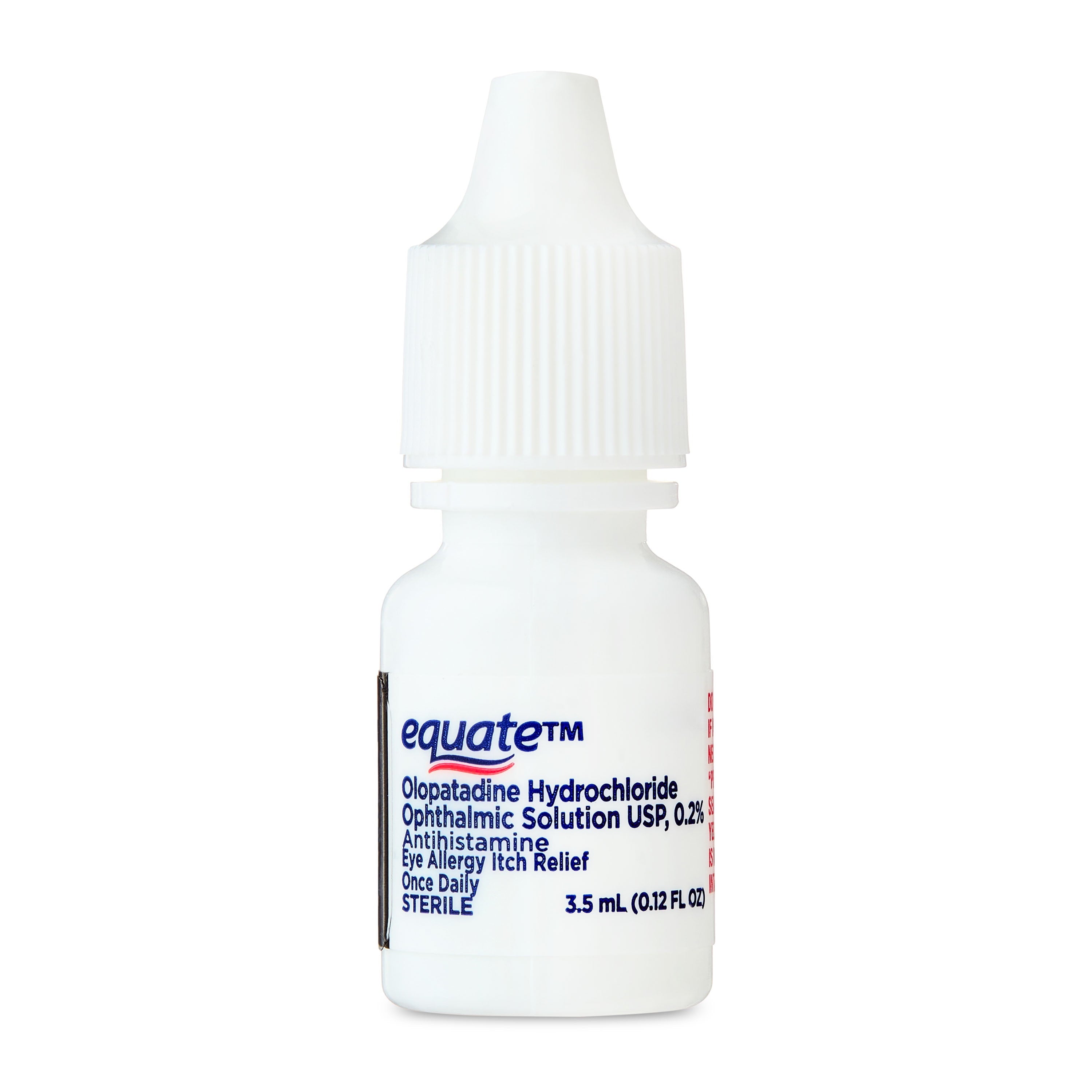 Equate Eye Itch Relief Antihistamine Eye Drops, Olopatadine HCL 0.2%, 3.5mL, Compare to Pataday Once Daily Relief Active Ingredient